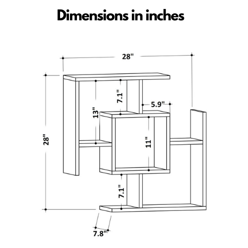 Space-Saving Wall Shelf - Stylish Storage Solution for Home & Office