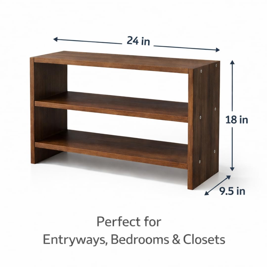 Multipurpose Wooden Shoe Rack