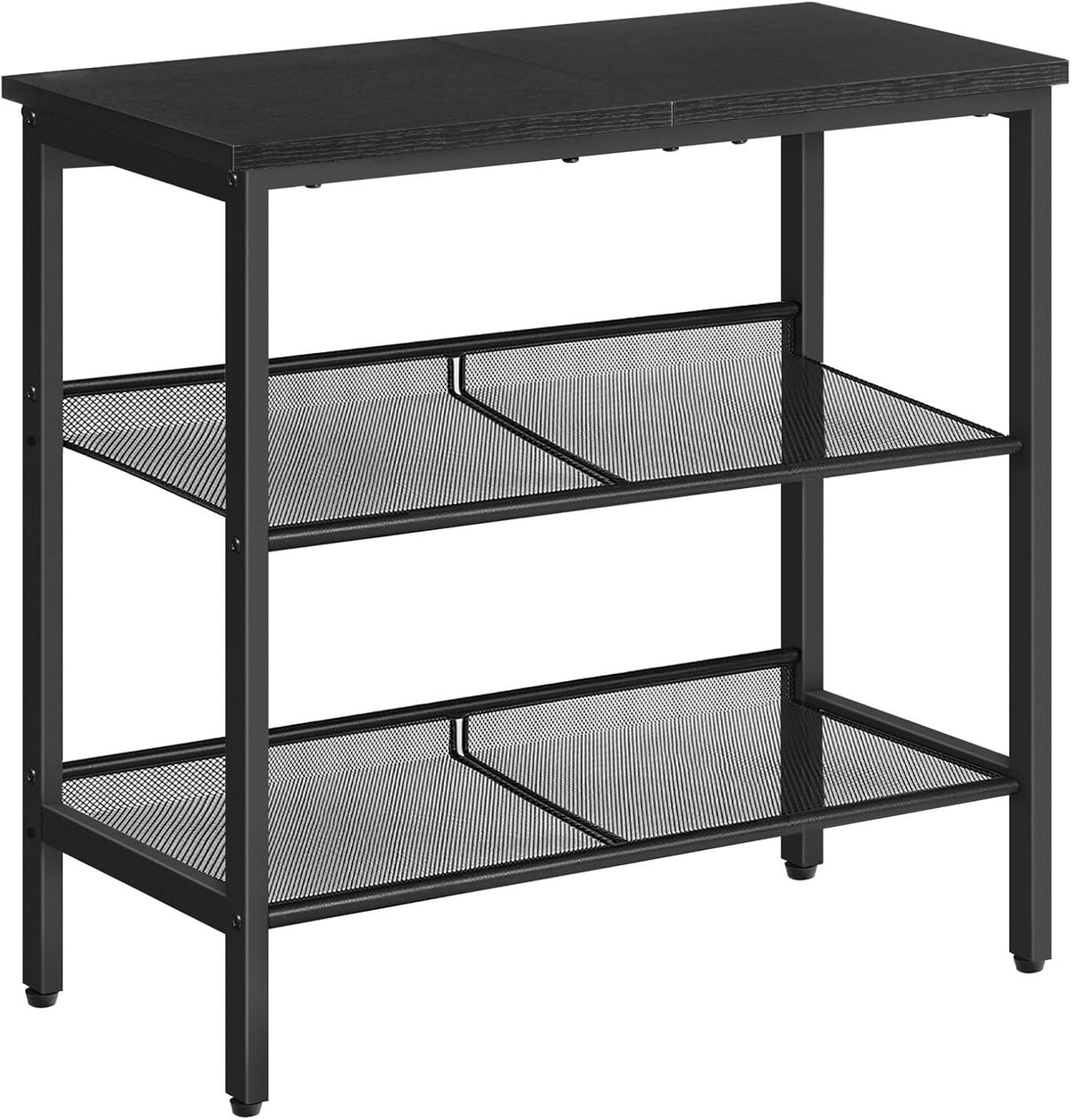 HOOBRO 3-Tier Narrow End Table with Adjustable Shelves
