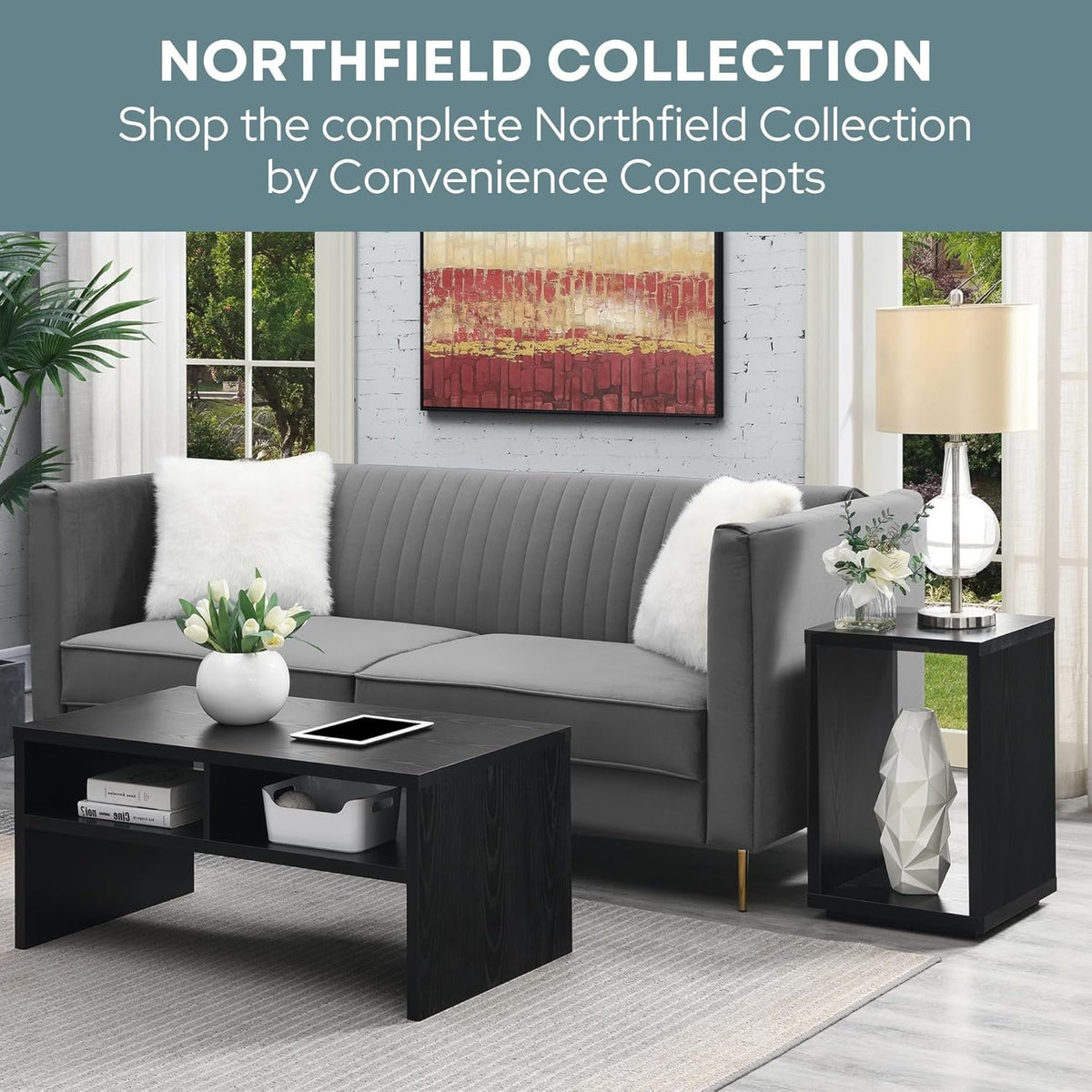 Contemporary Console Desk Table – Color Variants (48"L x 15.5"W x 28"H)