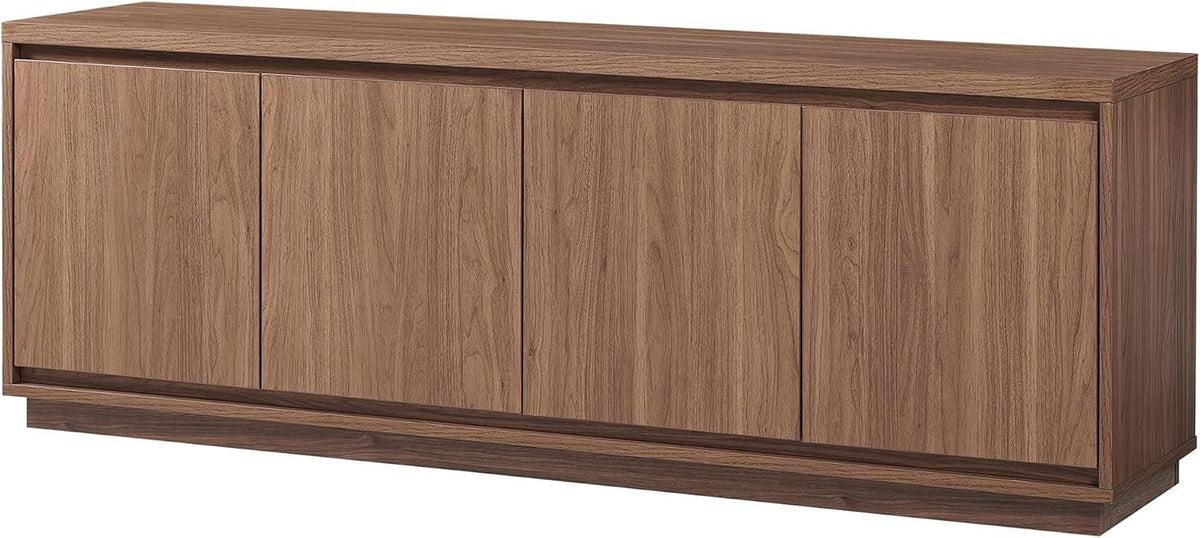Presque TV Stand – 68" Wide Modern Brown Wooden Console