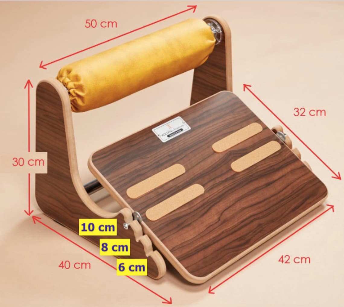 Adjustable Wooden Under Desk Footrest – Ergonomic Foot Rest for Office & Home