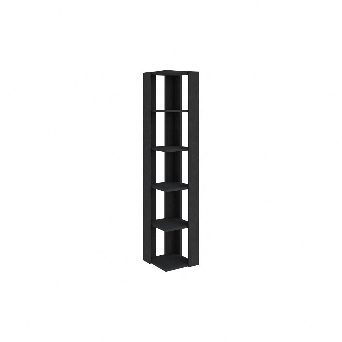 Modern Corner Bookcase 5 Tiers | Corner Shelf | Corner Cabnet