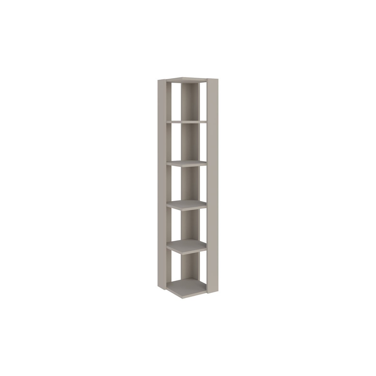 Modern Corner Bookcase 5 Tiers | Corner Shelf | Corner Cabnet